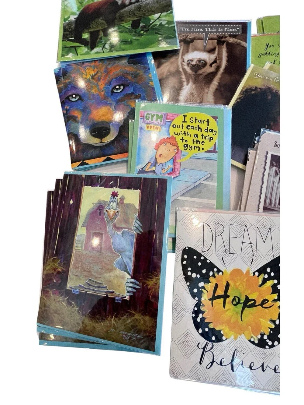 Greeting Cards-Love & Encouragement 20 Cards & Envelopes New GC104